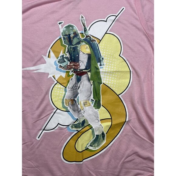 STAR WARS BOBA FETT T Shirt Short Sleeve Juniors Teen Girls Size XL - Picture 5 of 5